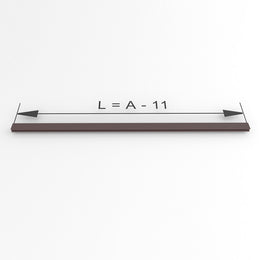 Emuca Luxe Wardrobe Rail Supports