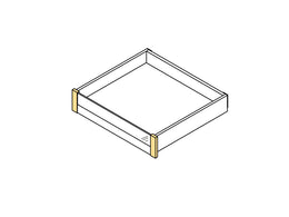 Emuca Vertex Internal Glass Drawer Clips (pair)