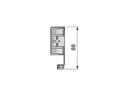 Emuca Simplex Drawer Sides 88H (Pair)