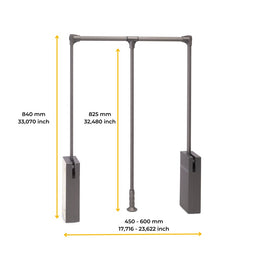 Emuca Sway Pull Down Rail Lift