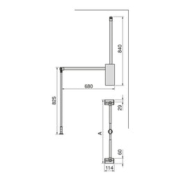 Emuca Sway Pull Down Rail Lift