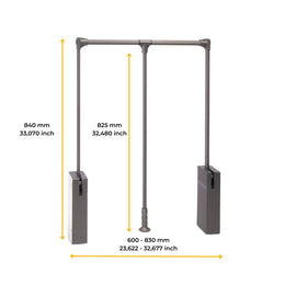 Emuca Sway Pull Down Rail Lift