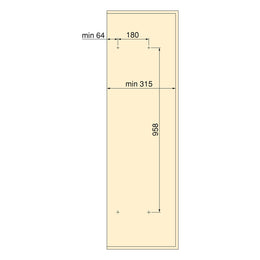 Emuca Quartz Wardrobe Interior Rotating Pull Out Mirror