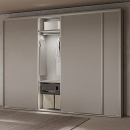 Emuca Quartz Wardrobe Interior Rotating Pull Out Mirror