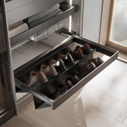 Emuca Quartz Pull Out Shoe Rack Drawer Kit
