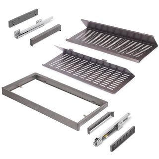 Emuca Quartz Pull Out Shoe Rack Drawer Kit