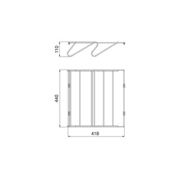 Emuca Quartz Wardrobe Shoe Drawer
