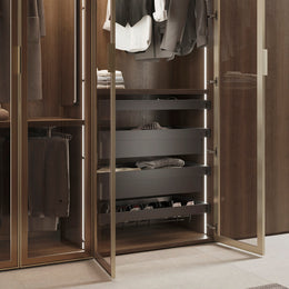 Emuca Quartz Metallic Drawer