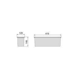 Emuca Quartz Auxiliary Wardrobe Tray