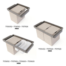 Emuca Quartz Removable Laundry Basket