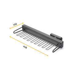Emuca Quartz Pull-Out Tie Rack