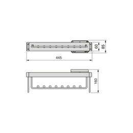 Emuca Quartz Pull Out Hanger Soft Closing