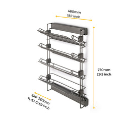 Emuca Quartz Pull Out Shoe Rack