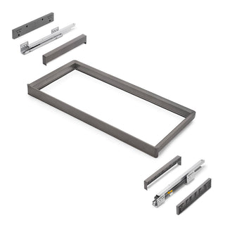 Emuca Quartz Frame with Soft Close & Full Extension Runners