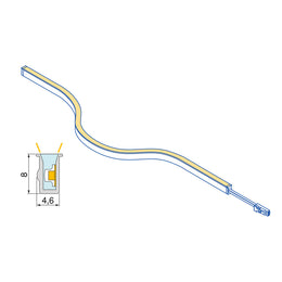 Emuca Neonlynx Flexi LED Light 4.5x8