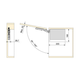 Emuca Altius Lift Up (Pair)