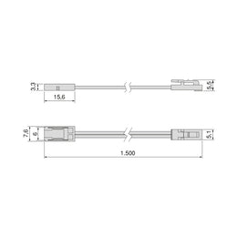 Emuca Neonlynx Flexi LED to Driver Cable 1.5m