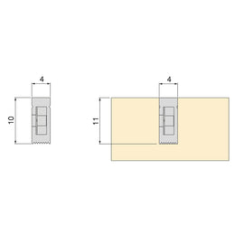 Emuca Neonlynx Flexi LED Light 4x10