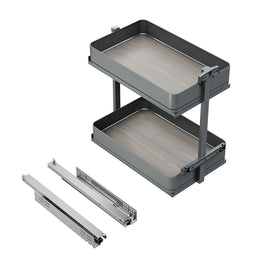 Emuca Harmony Pull-out Soft Close Trolley (2 Trays)