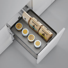 Emuca Harmony Pull-out Soft Close Trolley (2 Trays)