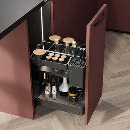 Emuca Harmony Pull-out Soft Close Accessory Rack