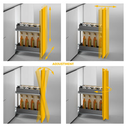Emuca Harmony Pull-out Soft Close Basket Rack