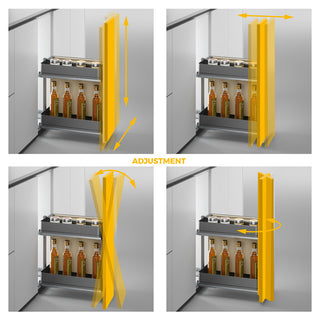 Emuca Harmony Pull-out Soft Close Basket Rack