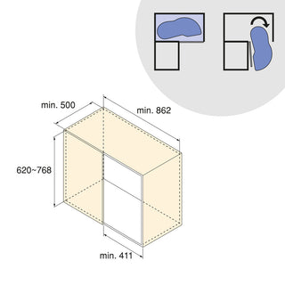 Emuca Harmony Lake Pull-out Corner Module (Right Hand)