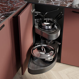 Emuca Harmony Lake Pull-out Corner Module (Right Hand)