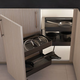 Emuca Harmony Pull-out Corner Module (Left Hand)