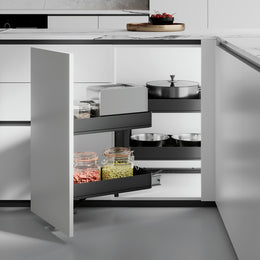 Emuca Harmony Pull-out Corner Module (Left Hand)