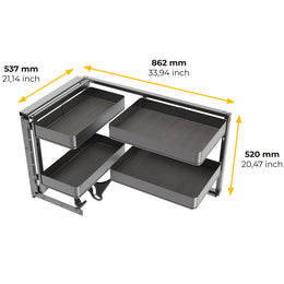 Emuca Harmony Pull-out Corner Module (Left Hand)