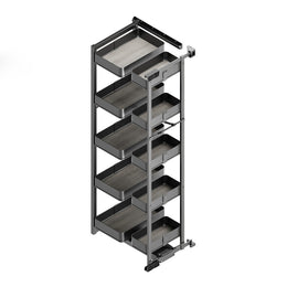 Emuca Harmony Pull Out Larder With Hinges (10 Trays)