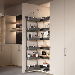 Emuca Harmony Pull Out Larder With Hinges (10 Trays)