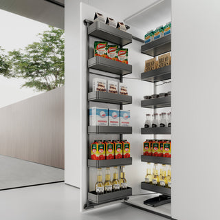 Emuca Harmony Pull Out Larder With Hinges (10 Trays)