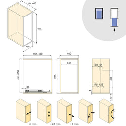 Emuca Harmony Pull-out Soft Close Accessory Rack