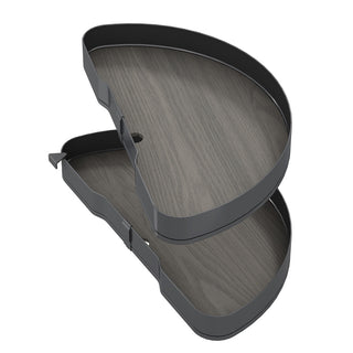 Emuca Harmony 1/2 Circle Rotating Trays