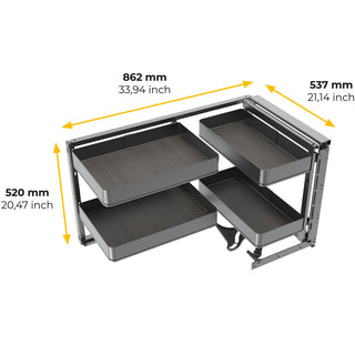 Emuca Harmony Pull-out Corner Module (Right Hand)