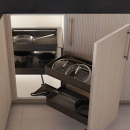 Emuca Harmony Pull-out Corner Module (Right Hand)