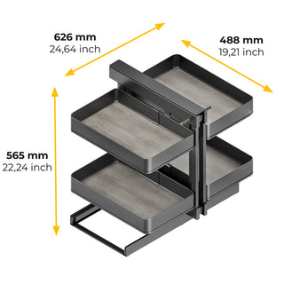 Emuca Harmony Articulated Corner Pull-out