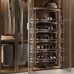 Emuca Quartz Rotating Shoe Rack