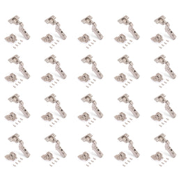 Emuca Pack of 20 X91 Soft Close Inset Hinge 105° With Screw On Plates