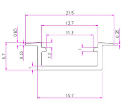 LED Lighting Profile - Recessed
