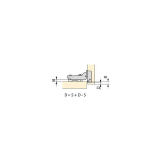 X91 Soft Close Half Overlay Hinge 105°