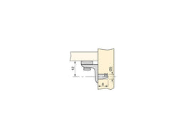 Emuca Glass Shelf Support - Plastic