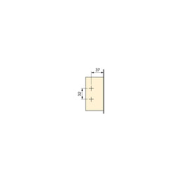 Emuca X95 Screw-on Plate with eccentric adjustment - Height 2