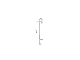 Emuca Vertex Internal Drawer Frontal Profile 1.1m