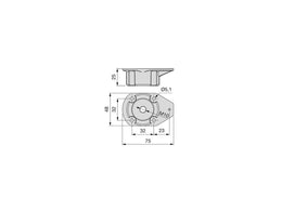 Emuca Adjustable Levelling Plinth Leg Kit