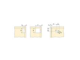 Emuca Suspended Base Unit Hanger