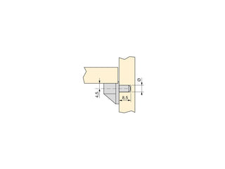 Wood Shelf Support - Plastic